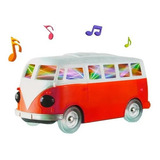 Brinquedo Kombi Sons E Luzes 3d Bate E Volta E Gira 360 Cor Sortida
