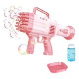 Brinquedo Lança Bolha De Sabão Pistola Bazuca Com Luz Led