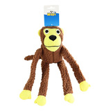Brinquedo Macaco Marrom Premium Pelucia Para Cachorro Napi