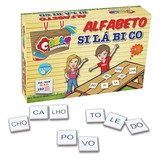 Brinquedo Madeira Educativo Pedagogico Alfabeto Silabico