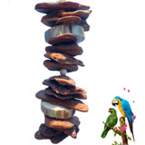 Brinquedo Madeira Para Papagaio Arara Cacatua Ring Neck