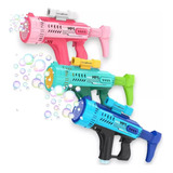 Brinquedo Máquina Bolha Sabão Arma Automática com Luzes