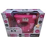 Brinquedo Máquina De Costura Infantil Pequeno Ateliê De Costura Com Acessórios My Style Máq Rosa Pequena BR2309 