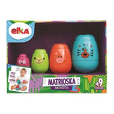 Brinquedo Matrioska Bichitos Coloridos 4 Animais Elka 1148