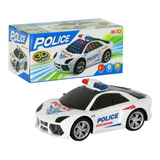 Brinquedo Menino Carrinho De Polícia Com Luzes 3d Som Luz