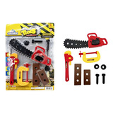 Brinquedo Menino Kit Construção Construtor Tool Moto Serra