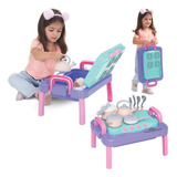 Brinquedo Mesinha Infantil Cozinha Portátil Presente Menina