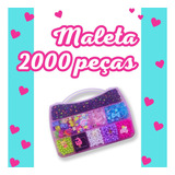 Brinquedo Miçangas Montar Pulseiras Infantil Maleta