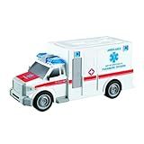 Brinquedo Mini Carrinho De Fricção Ambulância Luz E Som Cor Branca