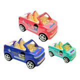 Brinquedo Mini Carro Conversível Menina Girl Com Luz Musica Cor Rosa