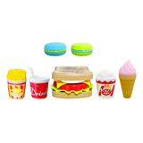 Brinquedo Mini Fast Food Desmontável Comida