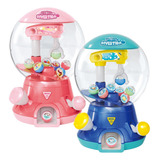 Brinquedo Mini Máquina Garra Divertida Pega Bolinha Infantil Cor Rosa