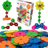 Brinquedo Montar Disco Plokt Criativo Educativo 200 Peças