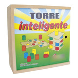Brinquedo Montessori Educativo Madeira Torre Inteligente