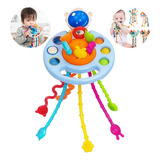 Brinquedo Montessori Sensorial Bebê Mordedor Macio Chocalho