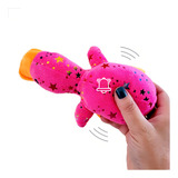 Brinquedo Mordedor Bichinhos Pelúcia Pet Cães Gatos Com Apito Pet Mart Diversão Pato Rosa Brilhante