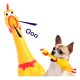 Brinquedo Mordedor P Pets Cães Galinha Frango 38cm C Som