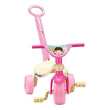 Brinquedo Motoca Infantil Triciclo Menina Doll Com Haste