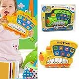 Brinquedo Musical Bebe TRENZINHO Infantil Kids Com Luz E Som Animais Telefone Piano BANDINHA Didático Educativo Interativo PARA CRIANÇAS APRENDIZADO 15 Teclas 26cm