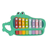 Brinquedo Musical Infantil Jacaré Xilofone Bebe 12 Meses Cor Multicolorido