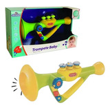 Brinquedo Musical Trompete Baby Luz Som
