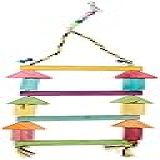 Brinquedo Papagaio Escada Colorida Pet Injet Para Pássaros