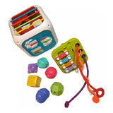 Brinquedo Para Bebe Montessori Cubo Educativo Didático