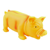 Brinquedo Para Cachorro Porco Sonoro Grande 21cm