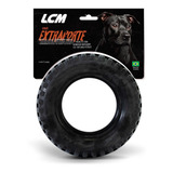 Brinquedo Para Cães Pneu Maciço Extra Forte Lcm Cor Preto 10cm