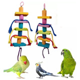 Brinquedo Para Papagaio arara Calopsita Kit 2 Mordedores
