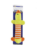 Brinquedo Pelucia Mordedor Apito Patinho Para Caes Pets