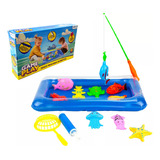Brinquedo Pescaria Infantil Pesca Peixe Com Piscina Inflável