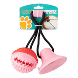 Brinquedo Pet Cabo De Guerra Ventosa Corda 43cm Cachorro
