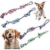Brinquedo Pet Corda Resistente Interativo Para Cachorro Mordedor De Corda Alivia Ansiedade Do Cão Cores Sortidas