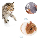 Brinquedo Pet Rato Ratinho Pelúcia Que Vibra Para Gato