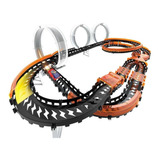 Brinquedo Pista Hot Wheels Wave Racers Controle De Aceno Cor Preto E Laranja