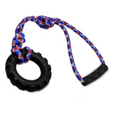 Brinquedo Pneu Puxador Cachorro Interativo Grande Porte Cães