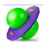 Brinquedo Pogobol Pula Pula Estrela Infantil Cor Roxo E Verde Forma Redondo