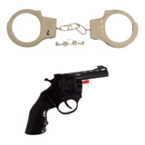Brinquedo Policial Kit Com Arminha Fantasia   Algemas