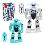 Brinquedo Robô Zax Controle Remoto Luz Anda Fala Dança