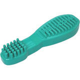 Brinquedo Roer Osso Mordedores Pet Escova Pequeno Pet Games Cor Verde água
