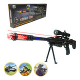 Brinquedo Sniper Metralhadora Infantil Com Laser
