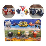 Brinquedo Super Wings Kit Com 4 Aviões Criança