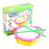 Brinquedo Tambor Bebê Musical Com Luz À Pilha