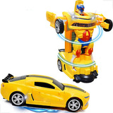 Brinquedo Tanque Vira Robô Carro Transformers Luz E Som