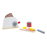 Brinquedo Torradeira De Madeira Kit Comidinhas Casinha