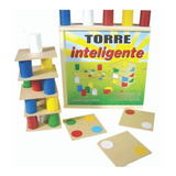 Brinquedo Torre Inteligente Em Madeira
