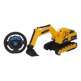 Brinquedo Trator Escavadeira Controle Remoto Truck Construto