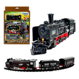 Brinquedo Trem Ferrorama Locomotiva 132cm Pista Movido Pilha