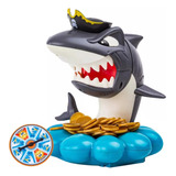 Brinquedo Tubarão Pirata Interativo Moedas Ouro Desenho Mar